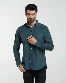 ام کی کالکشن پیراهن آستین بلند mk-5531-green
