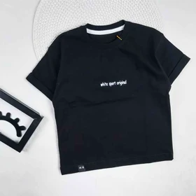 تیشرت مشکی پسرانه WHITE