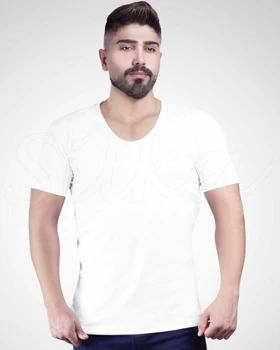 زیر پوش مردانه نیم آستین بادی سایز سفید و مشکی