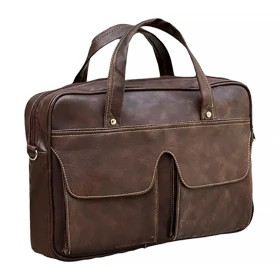 کیف چرمی اداری مدل MISCELLANEOUS - MT005 (قهوه ای)