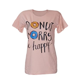تیشرت زنانه ویسکوز طرح دونات