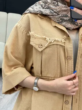 مانتو جیب پیله ریش دار