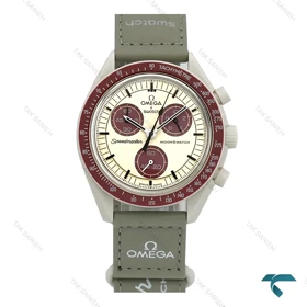 امگا سواچ ماموریت به پولوتون طوسی Swatch-7786-U