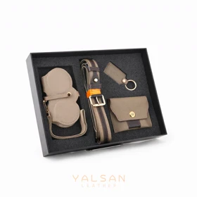 ست مینی لاکچری زنانه چرم یلسان مدل سپنتا کد 163-NHL.P-LRN-MDS-MC