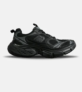 کفش کتانی مردانه و زنانه مشکی طوسی بالنسیاگا مدل 8000