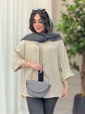 شومیز سر آستین دو دکمه