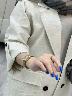 مانتو چهار دکمه دو جیب ایوا
