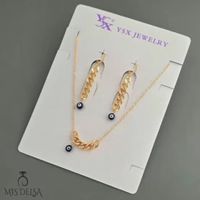 سرویس چشم نظر کارتیه YSX (آبی)