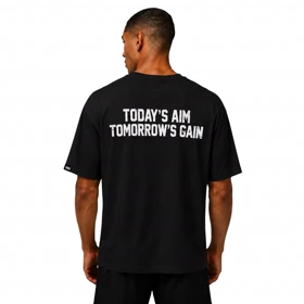 تیشرت مردانه زنانه اورسایز نخی 1991 today's aim tomorrow's gain مدل TS19115