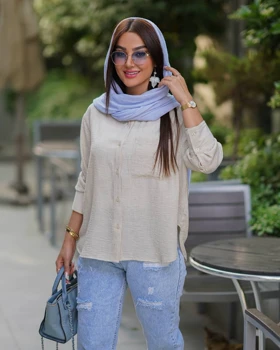 شومیز یقه مردانه