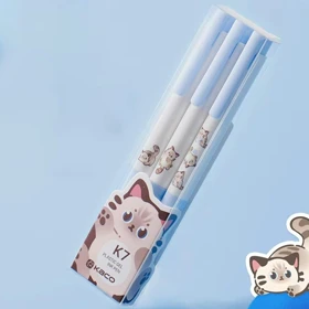 خودکار مشکی ژله ای کاکو Kaco نوک 0.5 میلی متری 3 عددی مدل K7