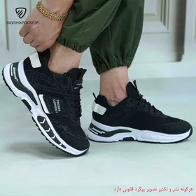 کفش کتانی گوچی مشکی سفید T