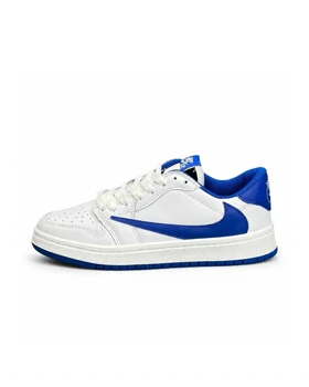 کفش کتانی مردانه و زنانه مدل نایکی ترویس سفید آبی Nike travis