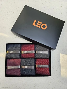 پک جوراب ساق‌دار لئو Leo کد 8102 - جعبه 6 جفتی