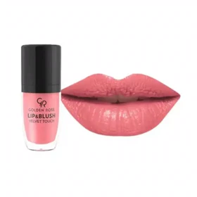 رژ لب و رژگونه جامد مات گلدن رز مدل Velvet Touch شماره 03 – 3.5 گرم