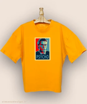 تیشرت لش مردانه و زنانه طرح روانی آمریکایی شخصیت پاتریک بیتمن کد 936