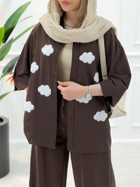 شومیز یقه‌دار ابر