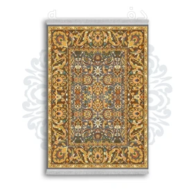 فرشینه از جنس پارچه هازان مخمل ترک طرح سنتی و مدرن برند دفه کد DAMG279