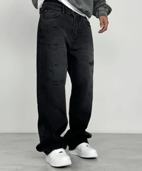 شلوار بگ استریت مردانه پارچه جین کجراه کیفیت مستر تضمین کیفیت