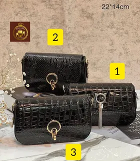 کیف مینی دوشی زنانه ورنی طرح دار مجلسی