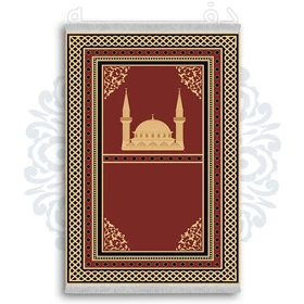 فرشینه از جنس پارچه هازان مخمل ترک طرح سجاده برند دفه کد DSJ 1