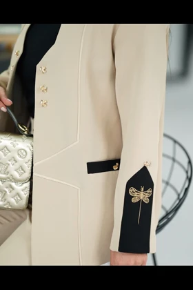 کت شلوار ترکیبی سنجاقکی