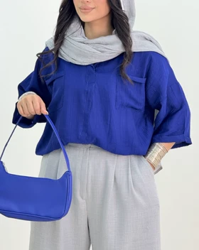 شومیز جلو بسته پارمیدا(118)کد:5723
