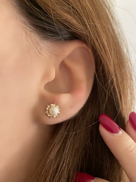 گوشواره های میخی مرواریدی ژوپینگ