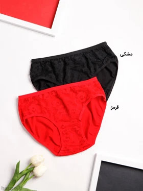 شورت زنانه اسلیپ نخ و گیپور Adak آداک