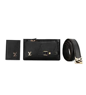 ست کیف و کمربند چرمی Louis Vuitton