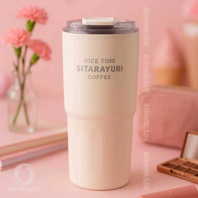 تراول ماگ SITARAYURI دو حالته 600ML (سفید)