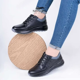 کفش زنانه چرم اسپرت کد 2014012