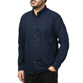 پیراهن آستین بلند لینن مردانه مدل 6105910