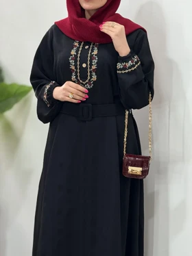 پیراهن مانتویی گلدوزی آیسو فریماه