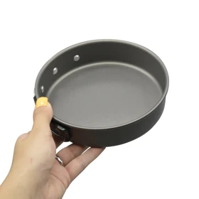 ماهیتابه دسته تاشو کمپینگ مدل 404F0956 کاور دار