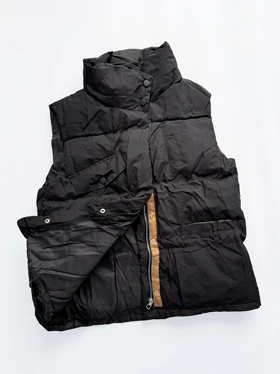 پافر زنانه شمعی دو رنگ