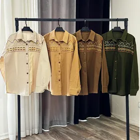 شومیز سوزندوزی زنانه لینن