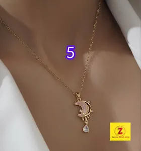 گردنبند زنانه زنانه نگین‌دار طرح جواهر