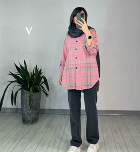 مانتو چهارخونه ویدا