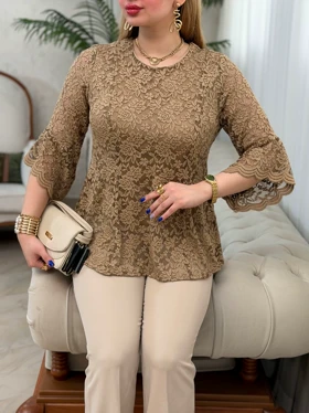 شومیز دانتل شیما 3754