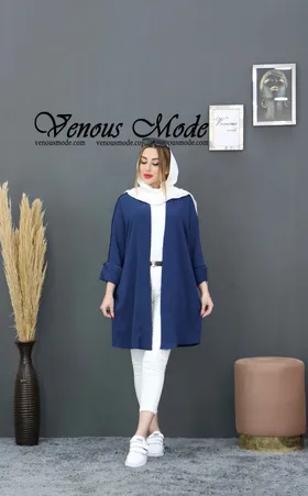 مانتو ابروبادی آستین دوبل