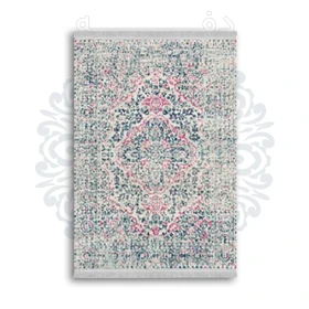 *جدید* فرشینه از جنس پارچه شانل مخمل ترک طرح فانتزی برند دفه کد 1633