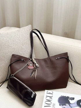 کیف بند باریک 1243 (قهوه ای چرمی)