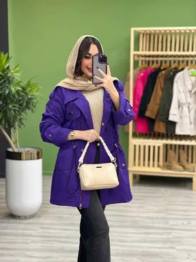بارانی یقه سگک دار