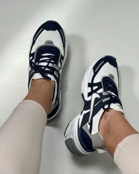 کتانی  بافتی NIKE سفید سرمه ای کد 1200119