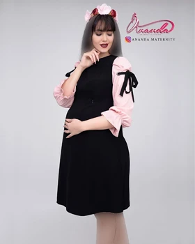 پیراهن بارداری کرپ شاینا