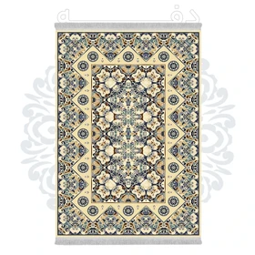 فرشینه از جنس پارچه هازان مخمل ترک طرح سنتی و مدرن برند دفه کد DHU223