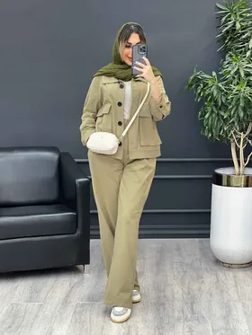 ست مانتو و شلوار افرا