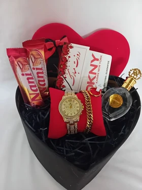 باکس هدیه دخترانه زنانه ( ساعت رولکس ، ست کامل)