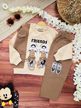 بلوز و شلوار طرح کتانی